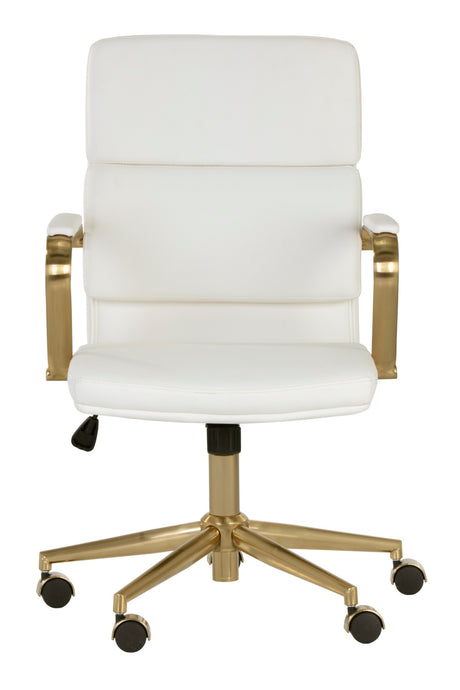 Modern European furniture - Gold Frame Upholstered Office Chair - www.oroa.com