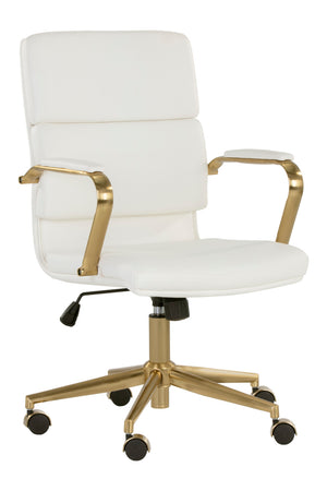   Modern European furniture - Gold Frame Upholstered Office Chair - www.oroa.com | Oroa.com