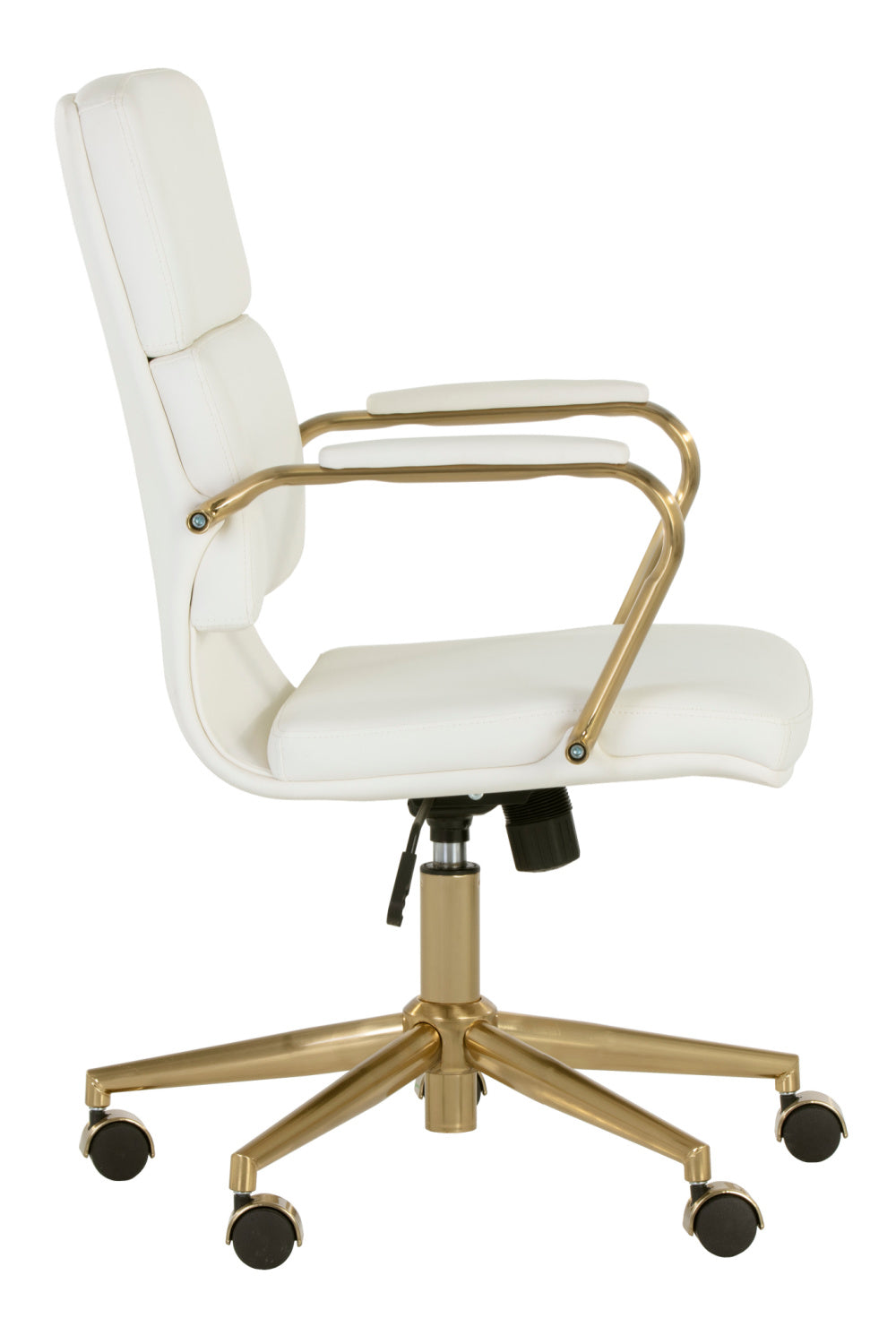   Modern European furniture - Gold Frame Upholstered Office Chair - www.oroa.com | Oroa.com