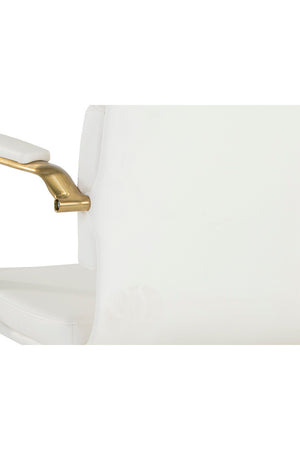   Modern European furniture - Gold Frame Upholstered Office Chair - www.oroa.com | Oroa.com