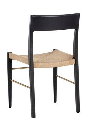   Modern European furniture - Natural Rope Seat Dining Chairs (2) - www.oroa.com | Oroa.com