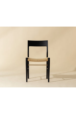   Modern European furniture - Natural Rope Seat Dining Chairs (2) - www.oroa.com | Oroa.com