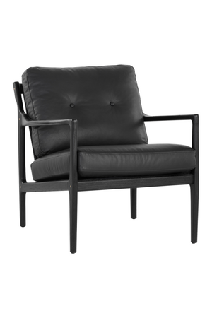 Modern European furniture - Button-Tufted Leather Lounge Chair - www.oroa.com