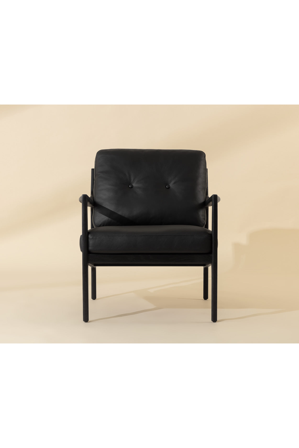 Modern European furniture - Button-Tufted Leather Lounge Chair - www.oroa.com
