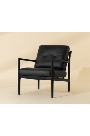 Modern European furniture - Button-Tufted Leather Lounge Chair - www.oroa.com