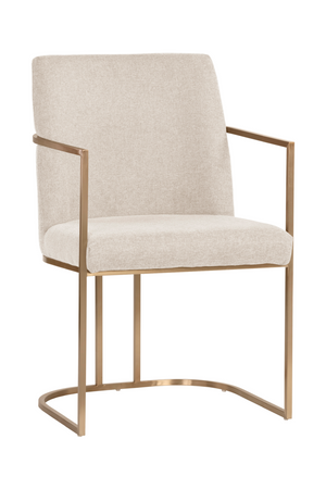   Modern European furniture - Antique Brass Framed Dining Armchair - www.oroa.com | Oroa.com
