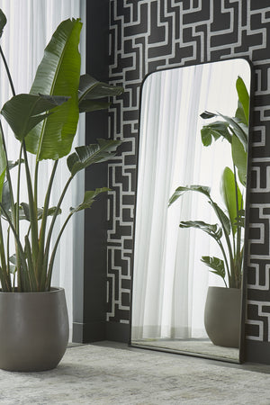 Modern European furniture - Iron Framed Floor Mirror - www.oroa.com