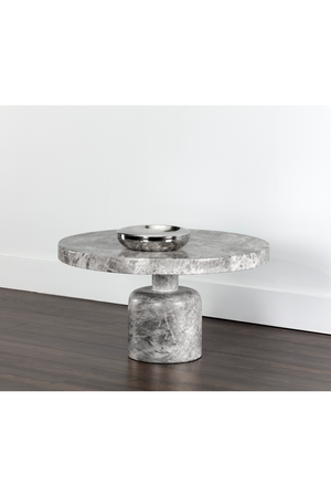   Modern European furniture - Gray Marble-Look Coffee Table - www.oroa.com | Oroa.com