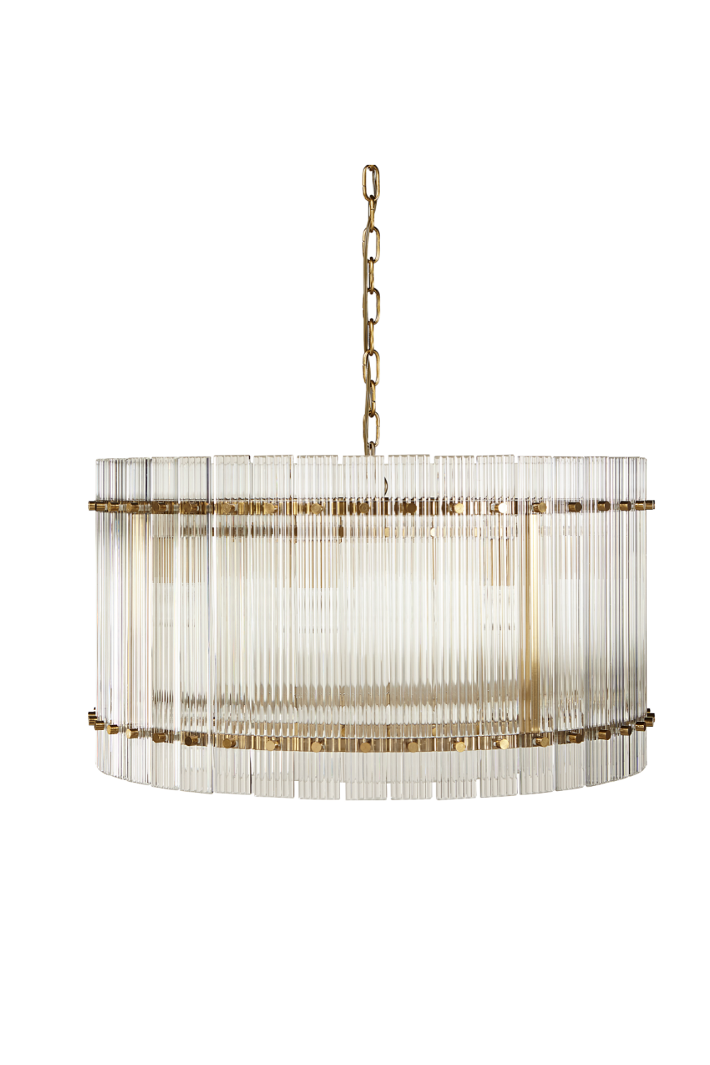   Modern European furniture - Clear Fluted Glass Chandelier - www.oroa.com | Oroa.com