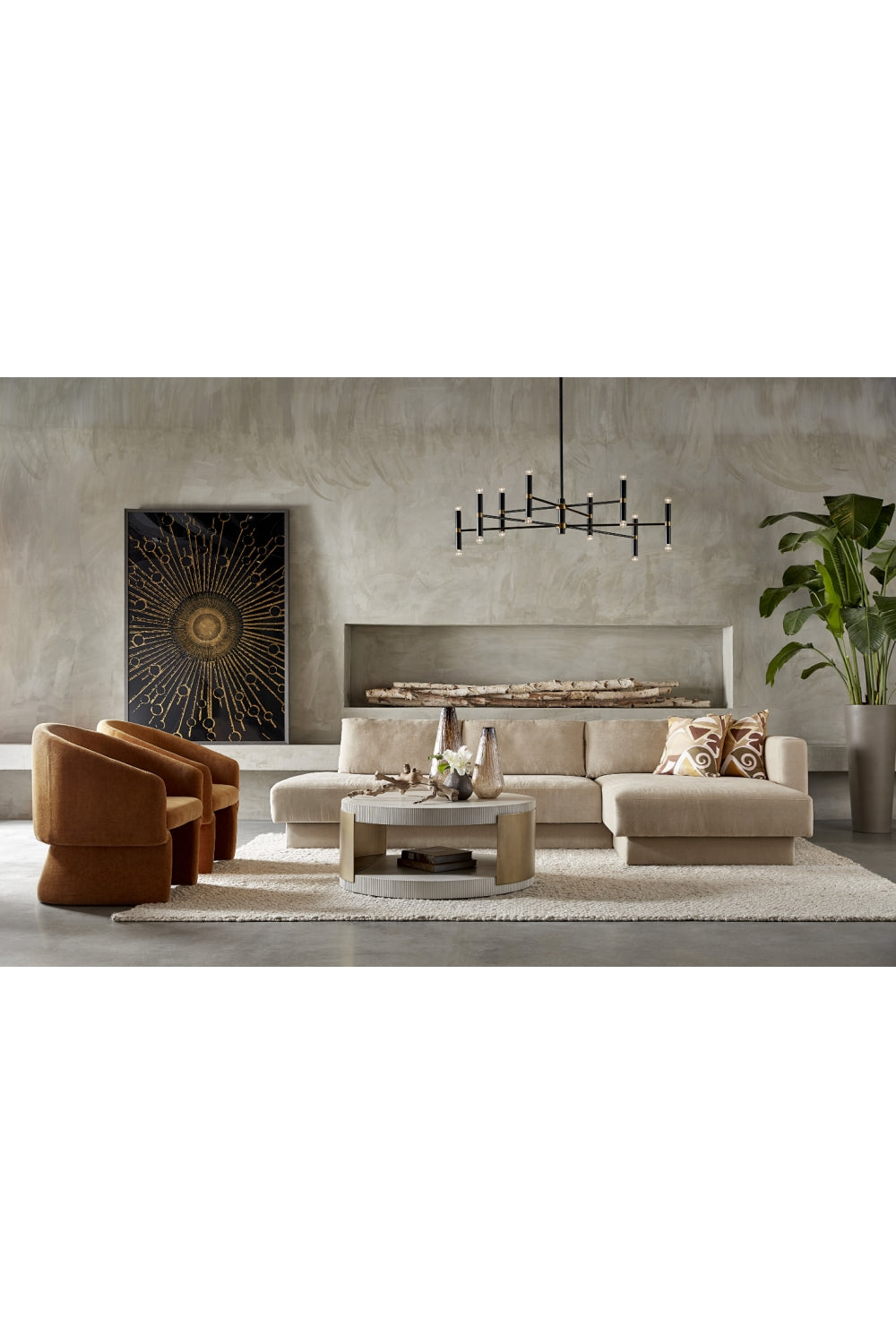 Modern European furniture - Black Tubes 16-Light Chandelier - www.oroa.com