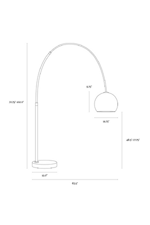 Arched Iron Floor Lamp | Splendido Vern