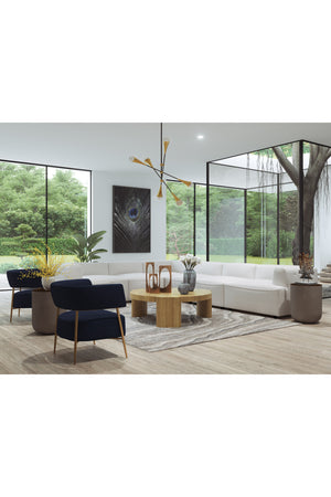 Modern European furniture - Antique Brass Legs Lounge Chair - www.oroa.com