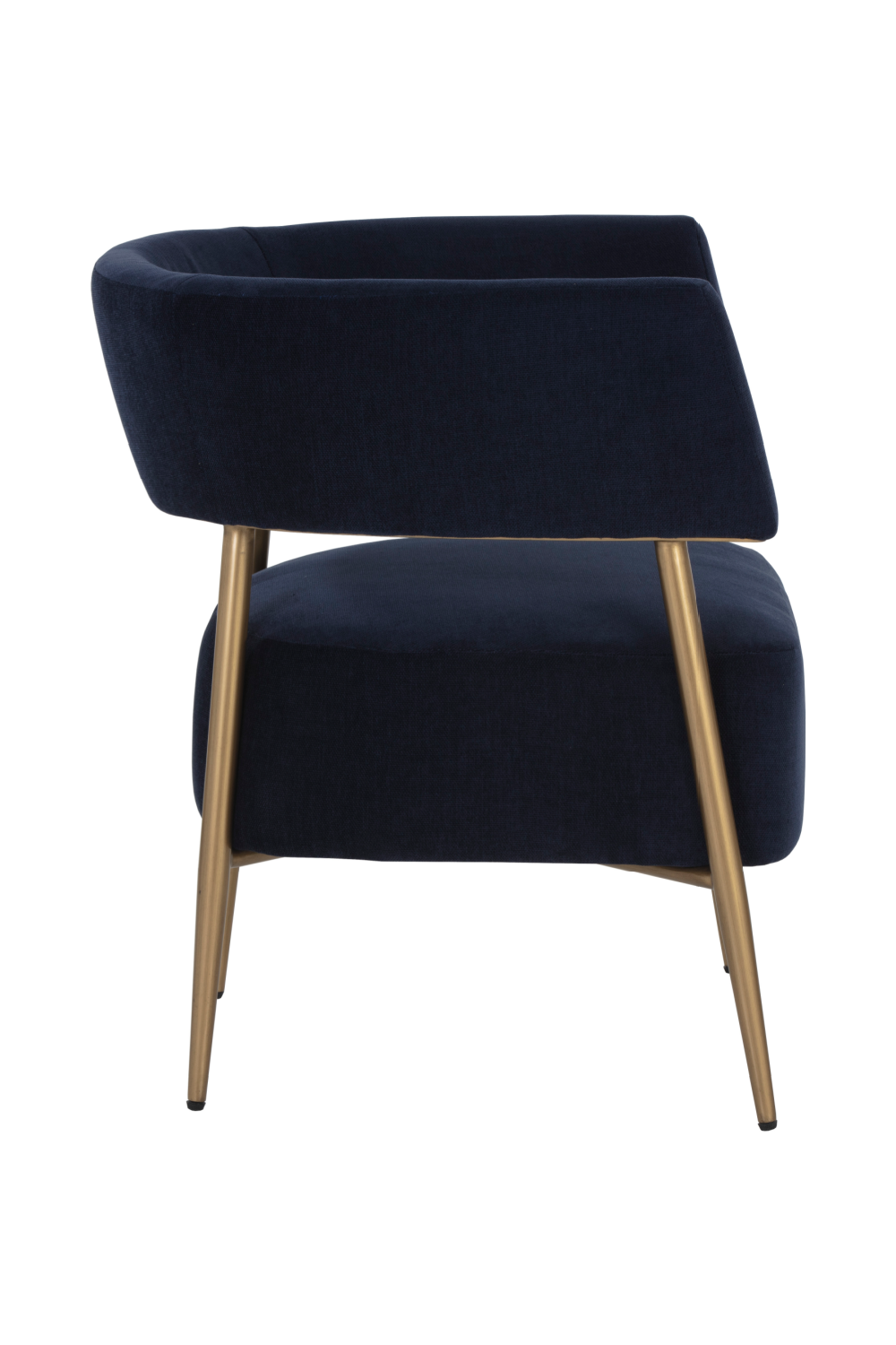Modern European furniture - Antique Brass Legs Lounge Chair - www.oroa.com