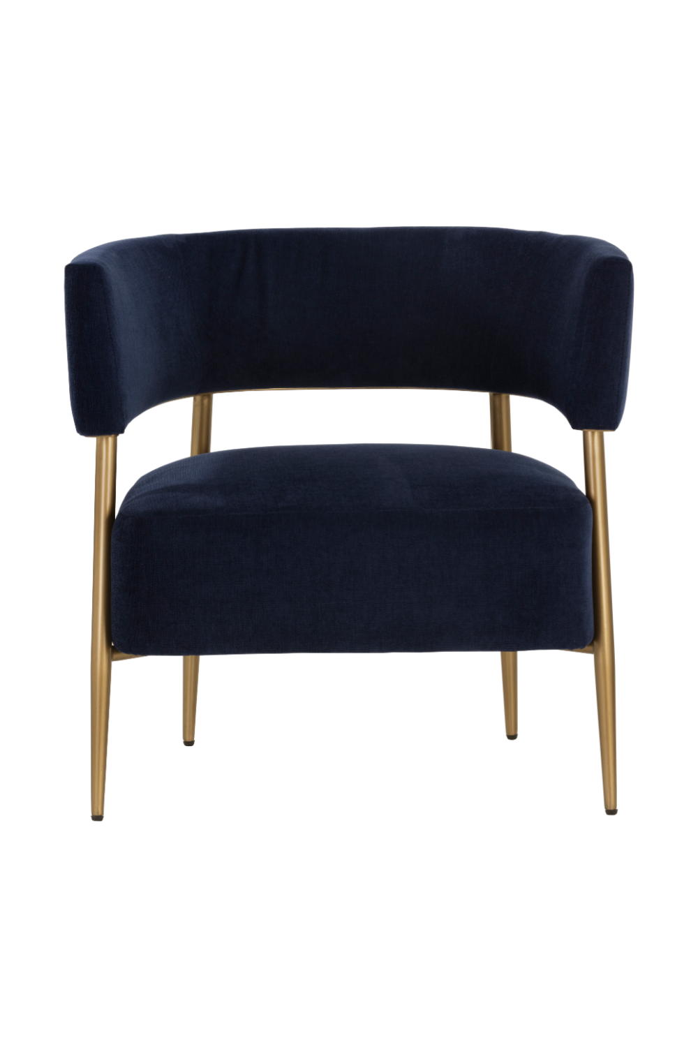 Modern European furniture - Antique Brass Legs Lounge Chair - www.oroa.com