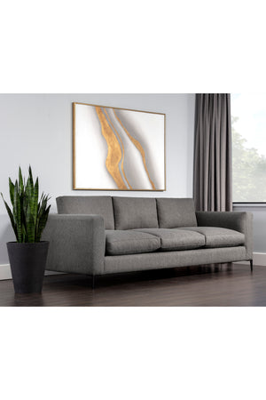 Modern European furniture - Fabric Sofa with Reversible Cushions - www.oroa.com