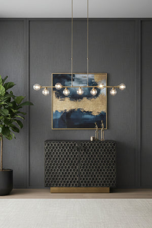   Modern European furniture - Black Iron Honeycomb Pattern Sideboard - www.oroa.com | Oroa.com