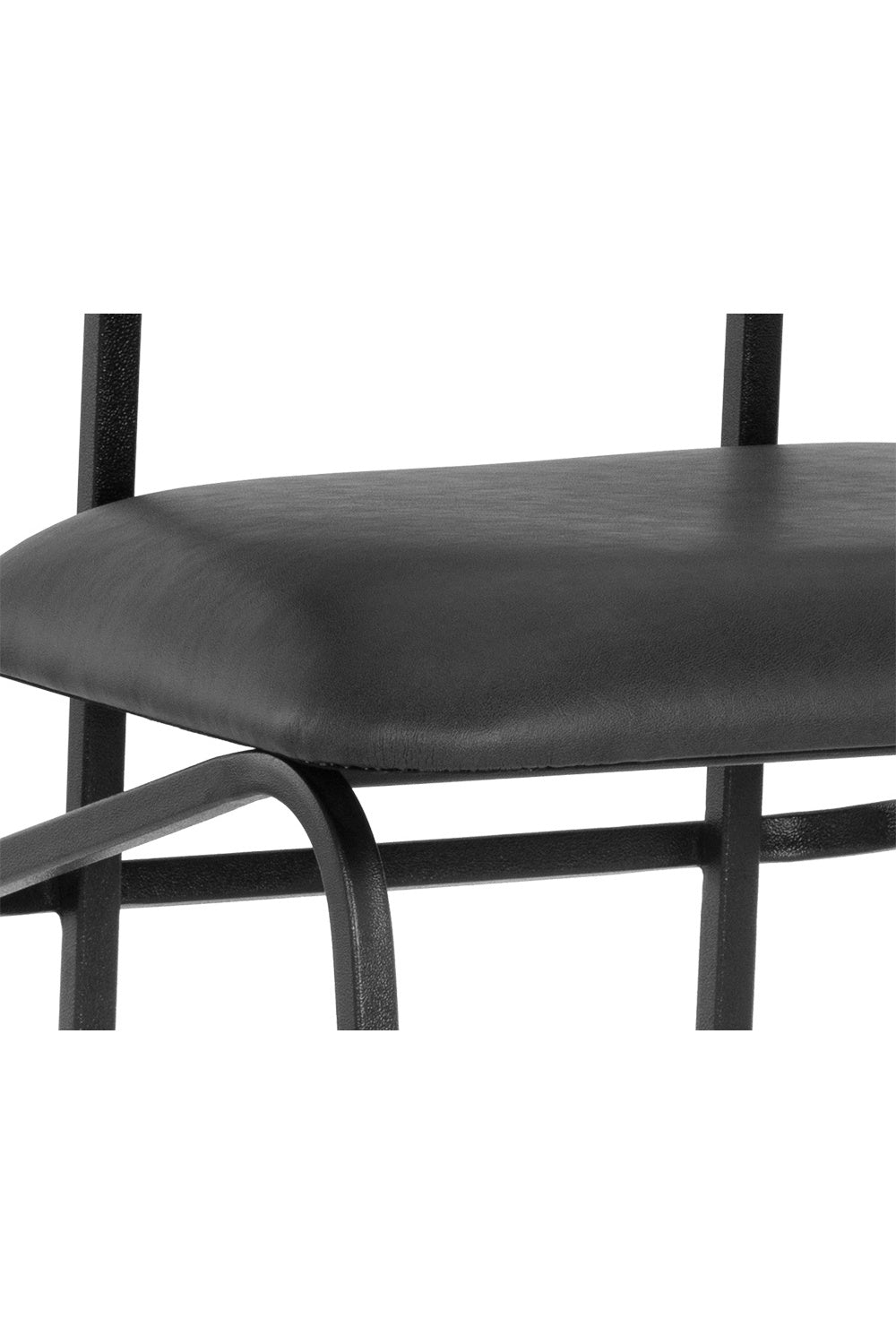 Modern European furniture - Black Sculpted Back Bar Stool - www.oroa.com