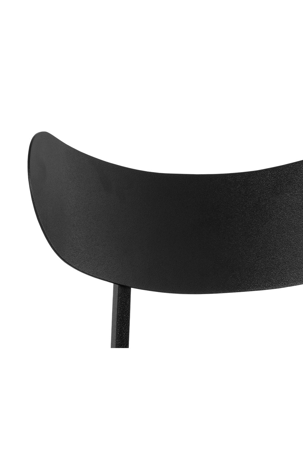 Modern European furniture - Black Sculpted Back Bar Stool - www.oroa.com