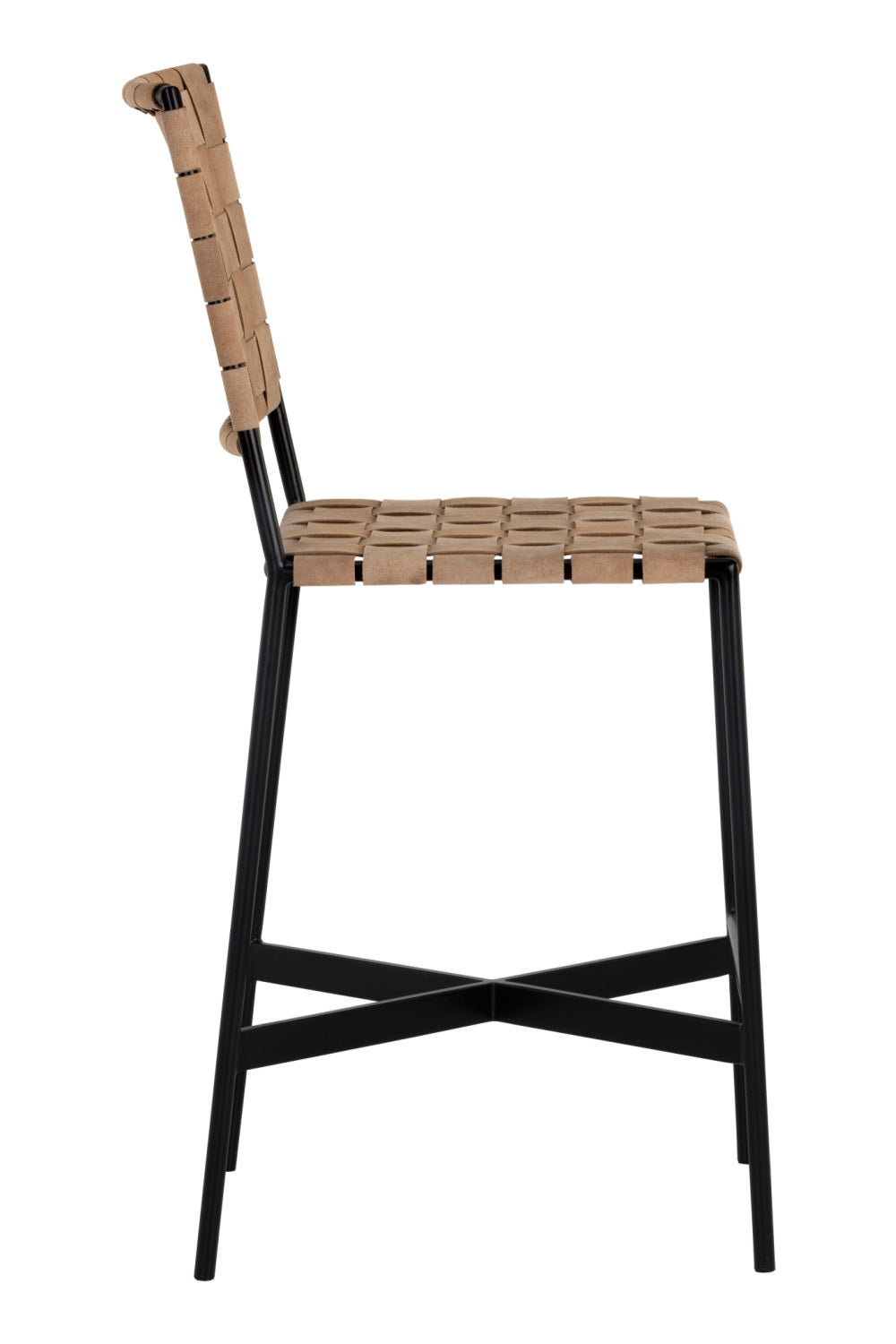 Modern European furniture - Weaved Suede Leather Counter Stool - www.oroa.com