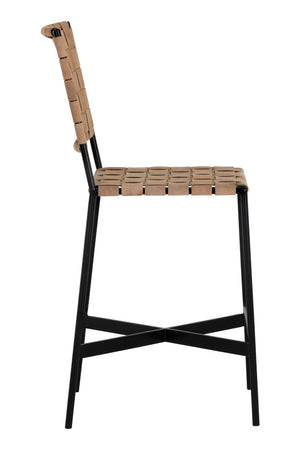 Modern European furniture - Weaved Suede Leather Counter Stool - www.oroa.com