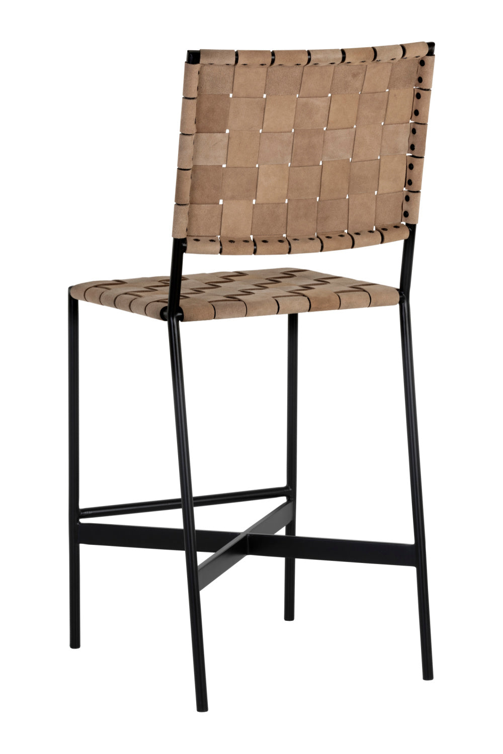 Modern European furniture - Weaved Suede Leather Counter Stool - www.oroa.com