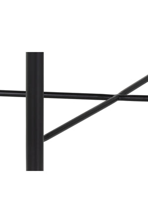 Modern European furniture - Black Leather Cord Stool - www.oroa.com