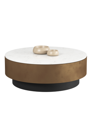   Modern European furniture - Round White Marble Coffee Table - www.oroa.com | Oroa.com