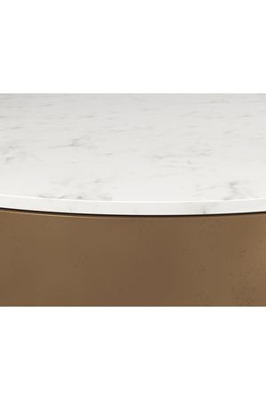   Modern European furniture - Round White Marble Coffee Table - www.oroa.com | Oroa.com