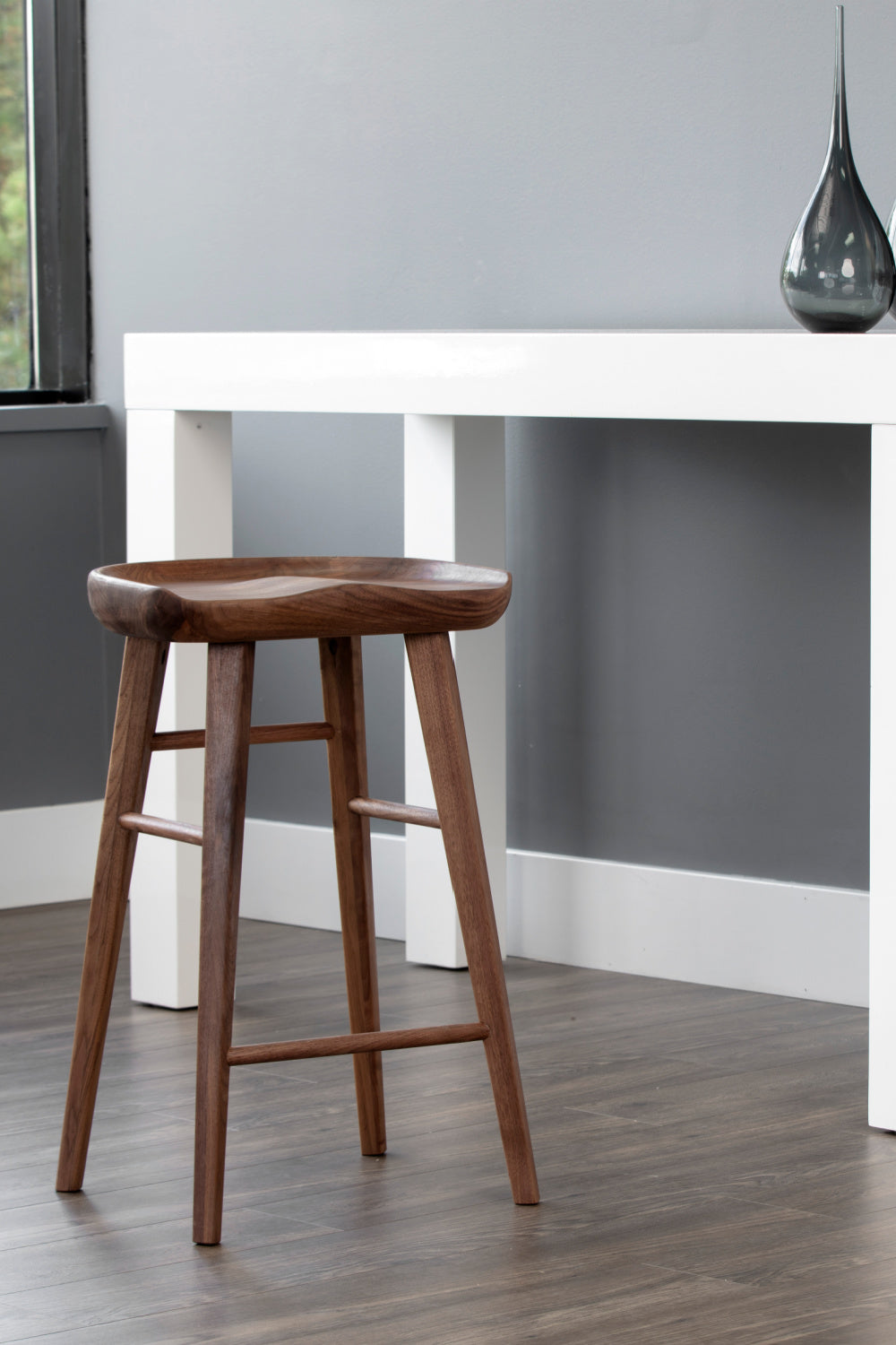 Modern European furniture - Wooden Counter Stool - www.oroa.com