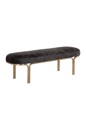 Modern European furniture - Oval Upholstered Bench - www.oroa.com