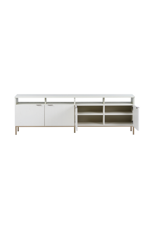   Modern European furniture - Cream Oak 4-Door Modular Cabinet - www.oroa.com | Oroa.com