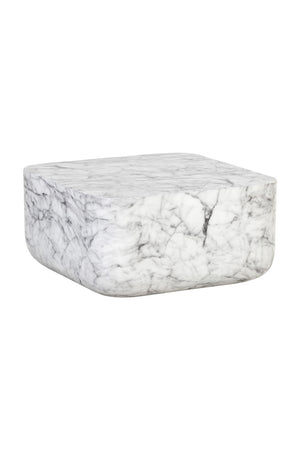 Modern European furniture - Square Marble-Inspired Coffee Table - www.oroa.com