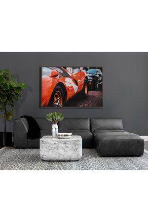 Modern European furniture - Square Marble-Inspired Coffee Table - www.oroa.com