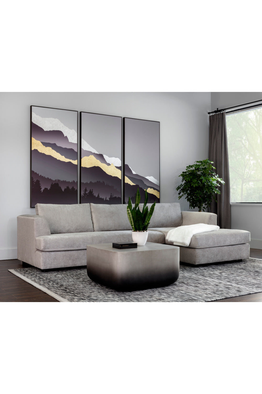 Modern European furniture - Square Marble-Inspired Coffee Table - www.oroa.com