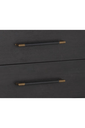 Modern European furniture - Acacia Veneer 2-Drawer Nightstand - www.oroa.com