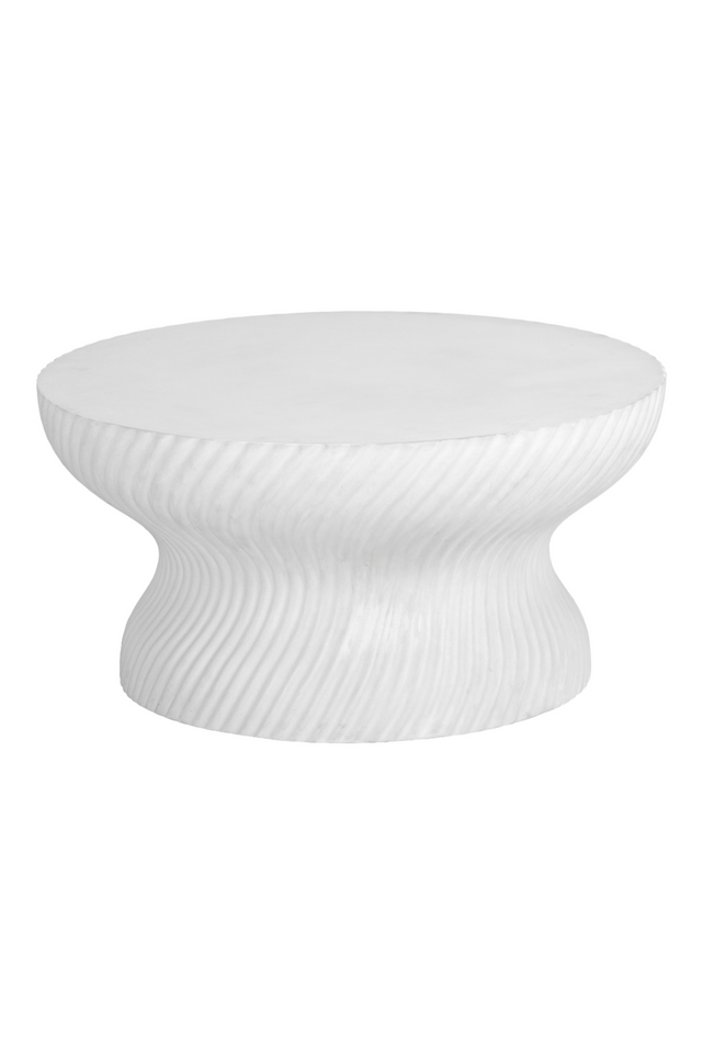 Modern European furniture - Swirl-Base Concrete Coffee Table - www.oroa.com