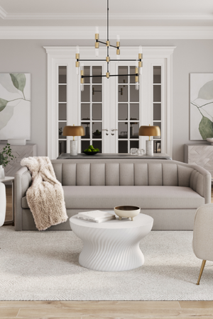   Modern European furniture - Swirl-Base Concrete Coffee Table - www.oroa.com | Oroa.com