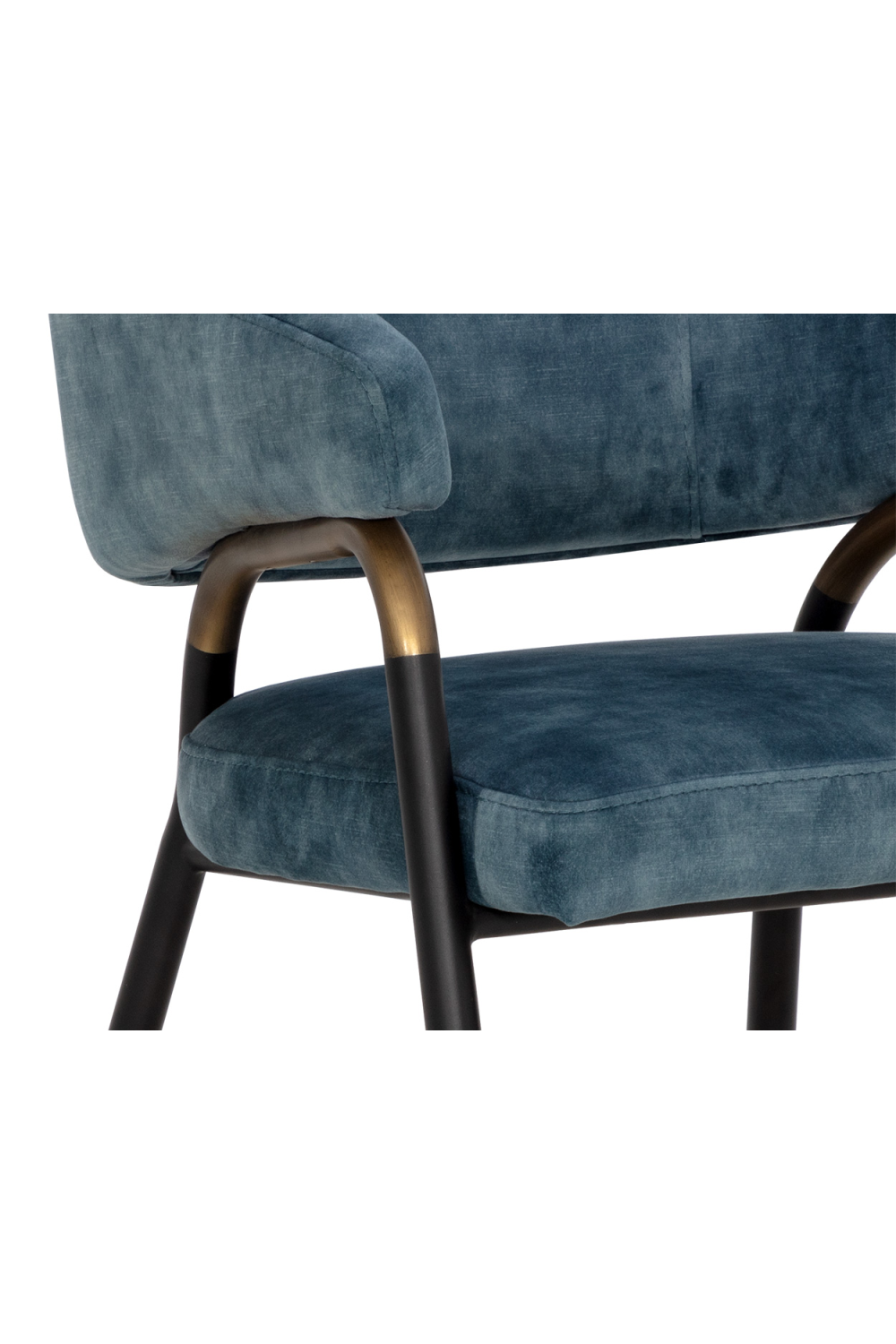   Modern European furniture - Blue Fabric Dining Armchair - www.oroa.com | Oroa.com
