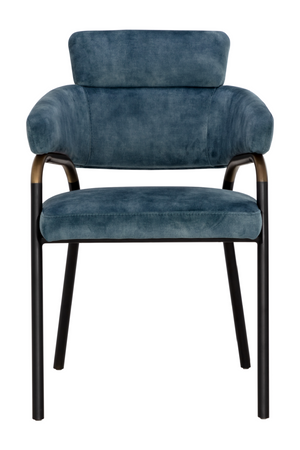   Modern European furniture - Blue Fabric Dining Armchair - www.oroa.com | Oroa.com