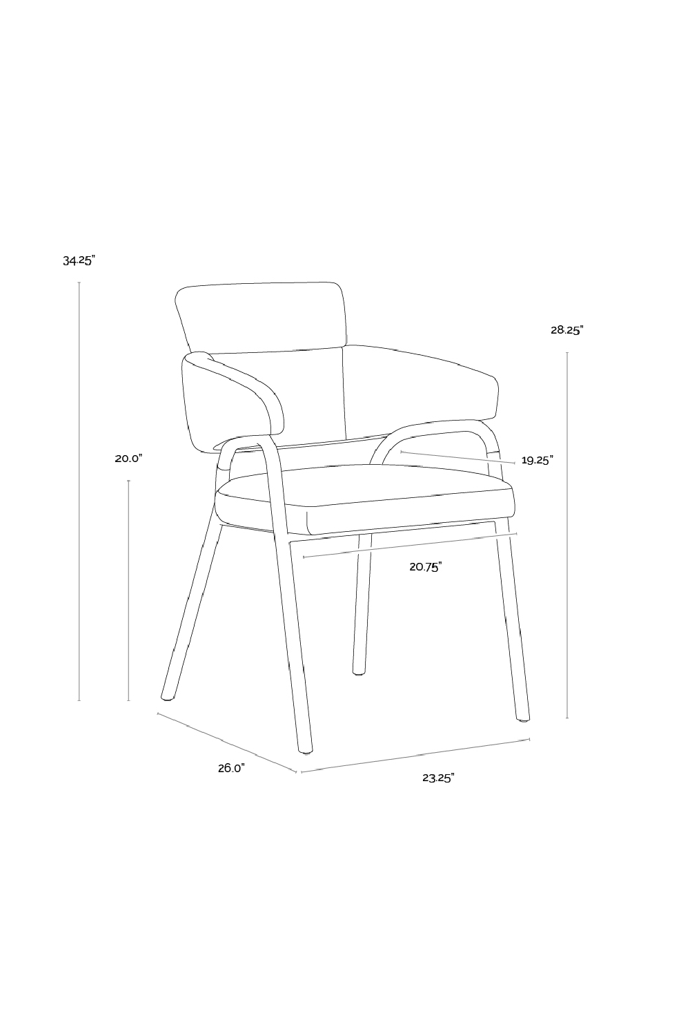   Modern European furniture - Blue Fabric Dining Armchair - www.oroa.com | Oroa.com