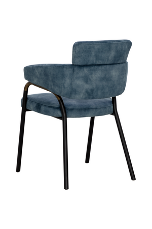  Modern European furniture - Blue Fabric Dining Armchair - www.oroa.com | Oroa.com