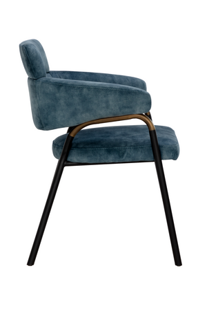   Modern European furniture - Blue Fabric Dining Armchair - www.oroa.com | Oroa.com