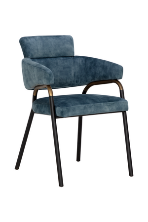   Modern European furniture - Blue Fabric Dining Armchair - www.oroa.com | Oroa.com