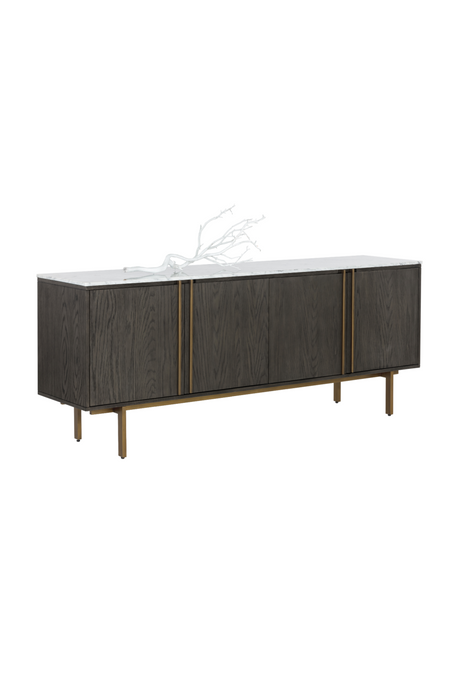  Modern European furniture - Weathered Oak 4-Door Sideboard - www.oroa.com | Oroa.com