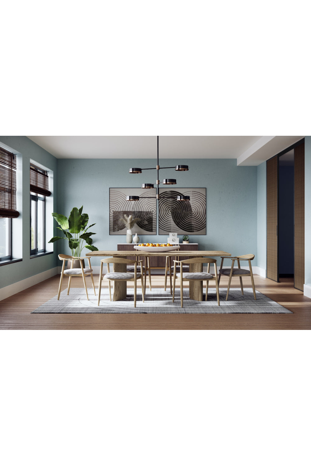   Modern European furniture - Weathered Oak 4-Door Sideboard - www.oroa.com | Oroa.com