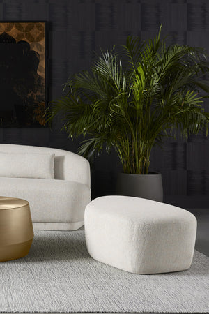   Modern European furniture - Curved Upholstered Ottoman - www.oroa.com | Oroa.com