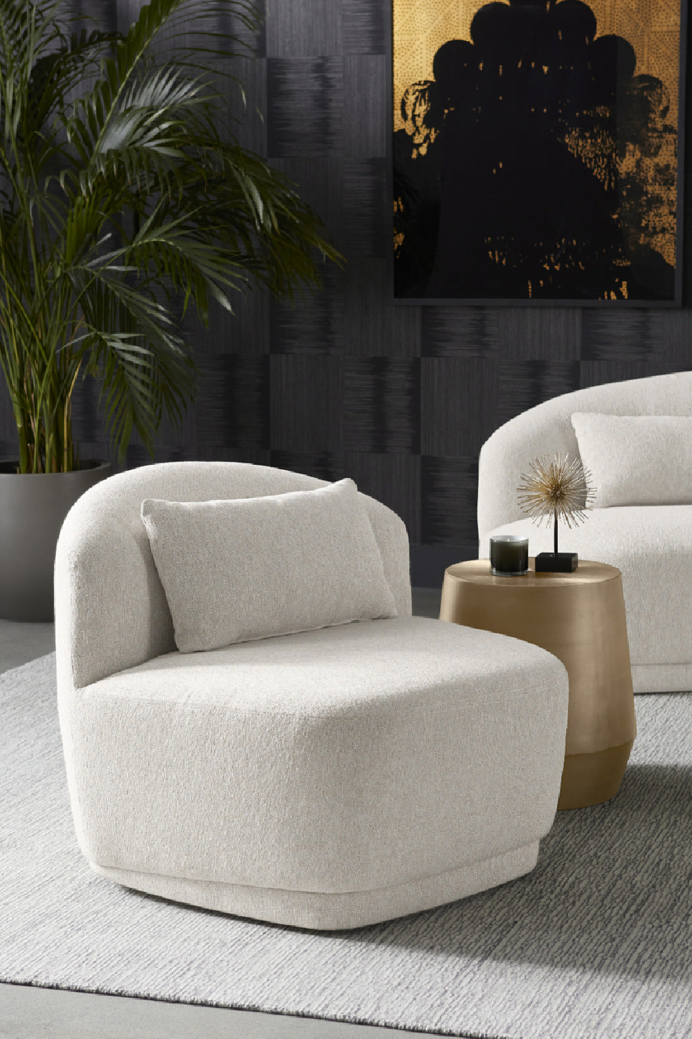 Modern European furniture - Armless Swivel Lounge Chair - www.oroa.com