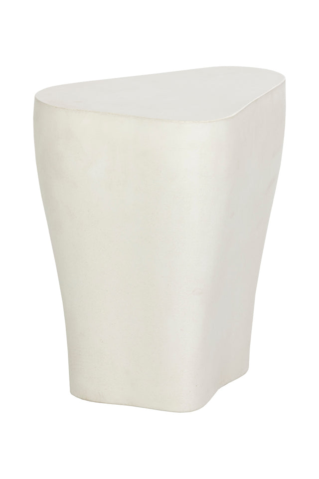 Modern European furniture - White Freeform Indoor/Outdoor End Table S - www.oroa.com