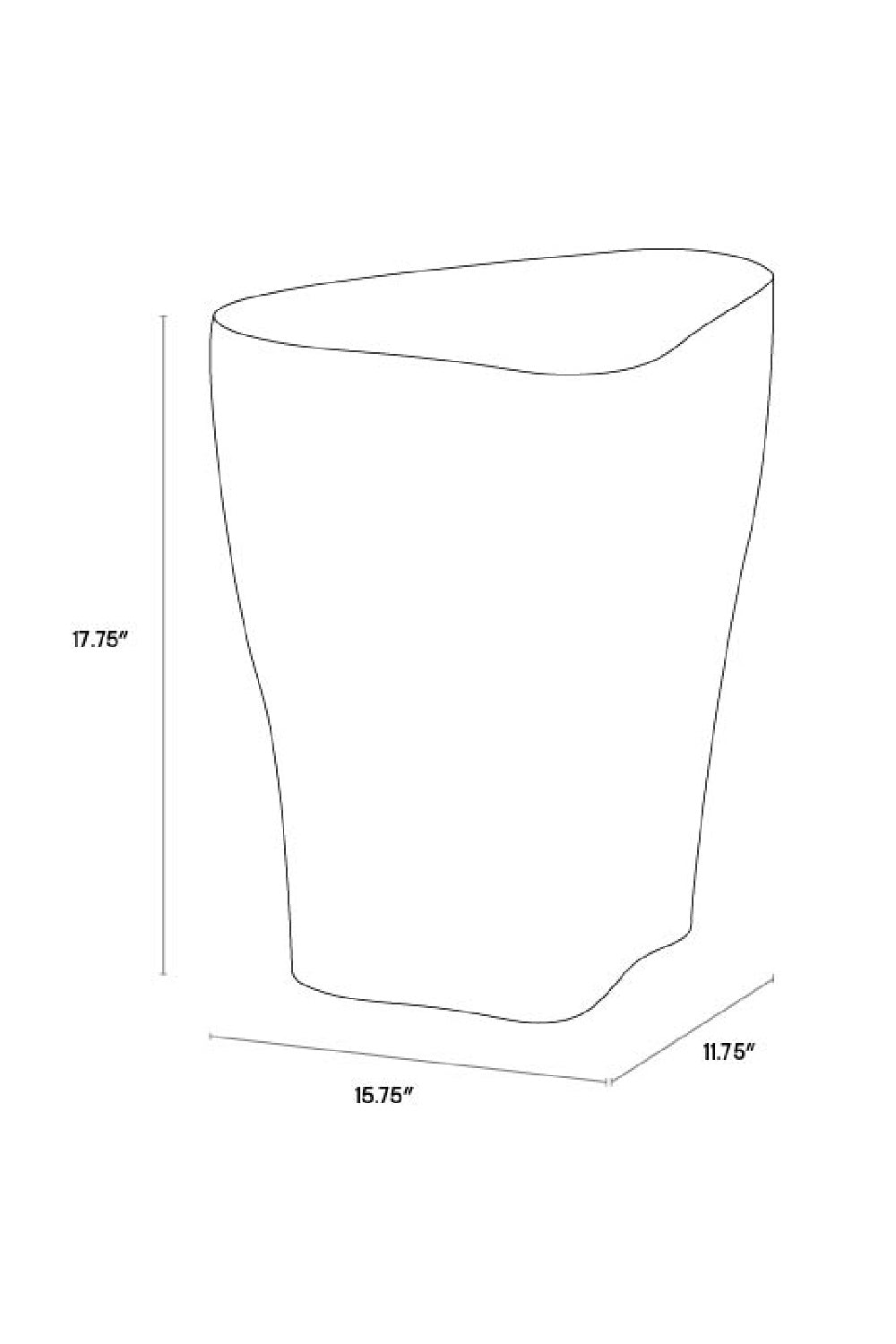 Modern European furniture - White Freeform Indoor/Outdoor End Table S - www.oroa.com