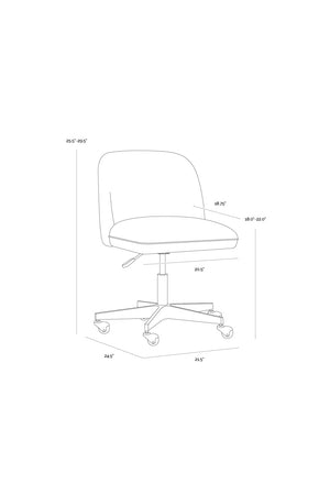   Modern European furniture - White Adjustable Office Chair - www.oroa.com | Oroa.com